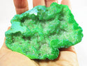 Bright Green Aura Quartz Geode - 3