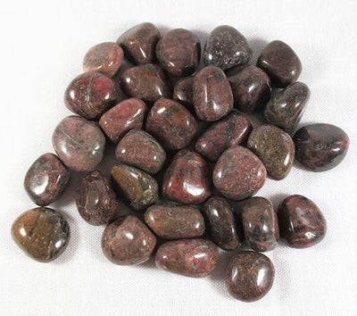 Brown Rhodonite Tumble Stones Low Grade Small (x3) | Cut & Polished Crystals | Polished Crystal Tumble Stones