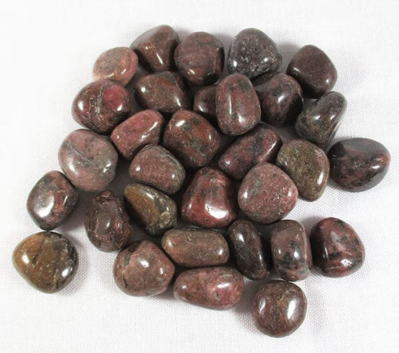 Brown Rhodonite Tumble Stones Low Grade Small (x3) | Cut & Polished Crystals | Polished Crystal Tumble Stones