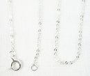 Cable Silver Chain 18" (Fine) | Chains & Neck Cords