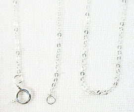 Cable Silver Chain 18" (Fine) | Chains & Neck Cords