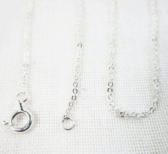 Cable Silver Chain 18" (Fine) | Chains & Neck Cords
