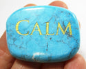 Calm Turquoise Howlite Palm Stone - 3