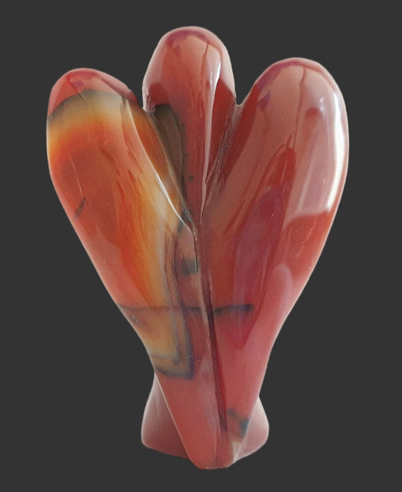 Carnelian Guardian Angel X Large | Crystal Carvings | Crystal Angels