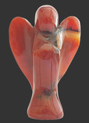 Carnelian Guardian Angel X Large | Crystal Carvings | Crystal Angels