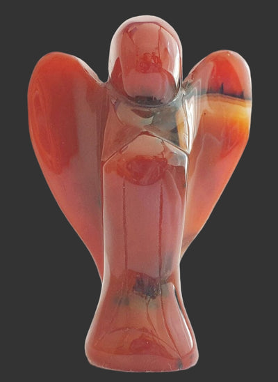 Carnelian Guardian Angel X Large | Crystal Carvings | Crystal Angels