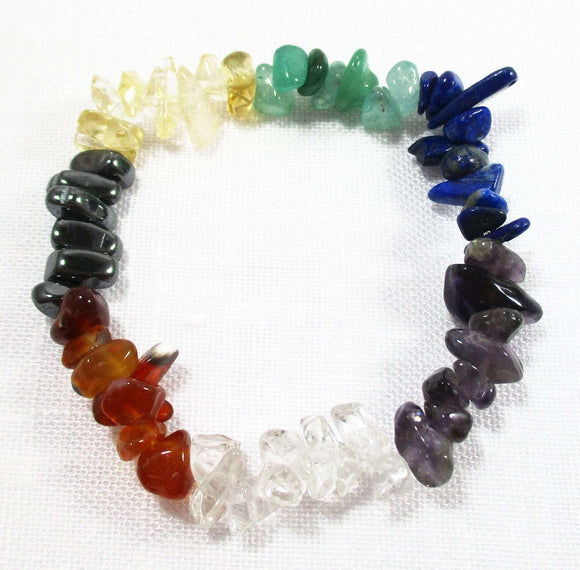 Chakra Chip Bracelet | Crystal Jewellery | Gemstone Bracelets
