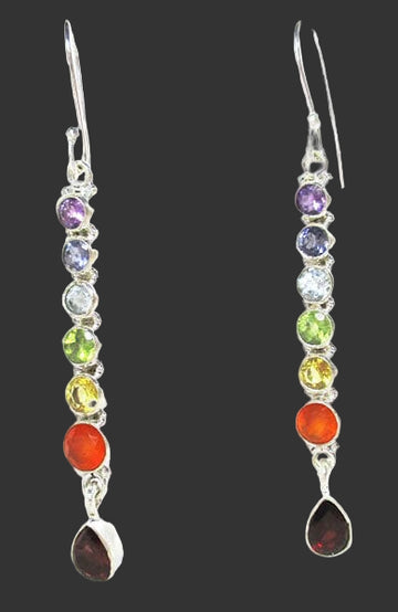 Chakra Earrings | Crystal Jewellery | Gemstone Earrings