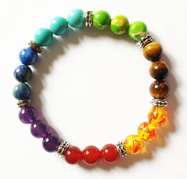 Chakra Power Bead Bracelet | Crystal Jewellery | Gemstone Bracelets