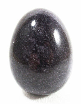 Charcoal Himalayan Marble Egg (Large) | Crystal Carvings | Polished Crystal Eggs