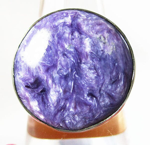 Charoite Ring (Size N/M) | Crystal Jewellery | Gemstone Rings