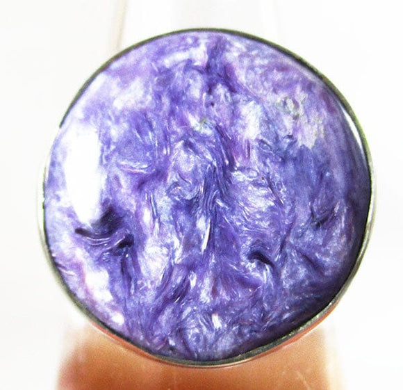 Charoite Ring (Size N/M) | Crystal Jewellery | Gemstone Rings