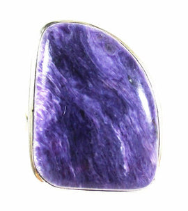 Charoite Ring (Size P) | Crystal Jewellery | Gemstone Rings