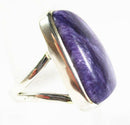 Charoite Ring (Size P) | Crystal Jewellery | Gemstone Rings
