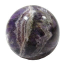 Chevron Amethyst Sphere | Crystal Carvings | Polished Crystal Spheres