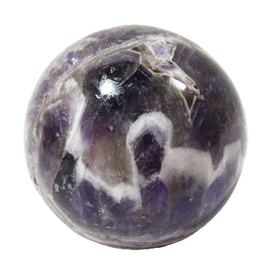 Chevron Amethyst Sphere | Crystal Carvings | Polished Crystal Spheres