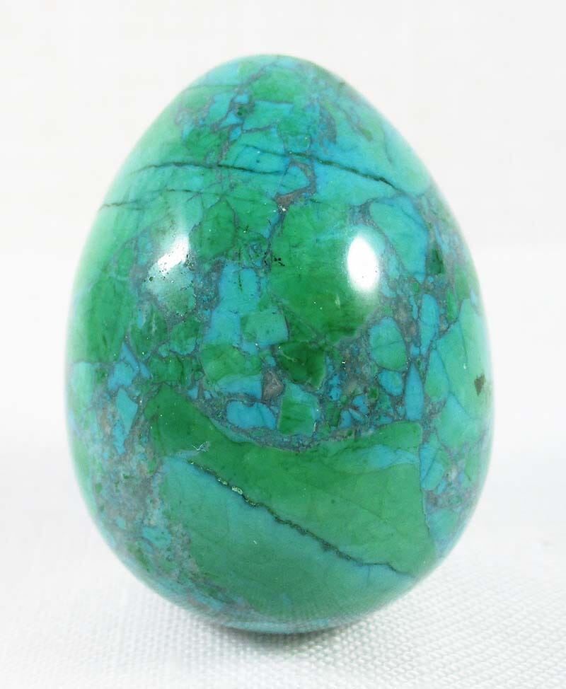 Chrysocolla Howlite Egg - Crystal Carvings > Polished Crystal Eggs