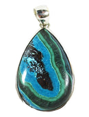 Chrysocolla Malachite Crystal Drop Pendant | Crystal Jewellery | Crystal Pendants