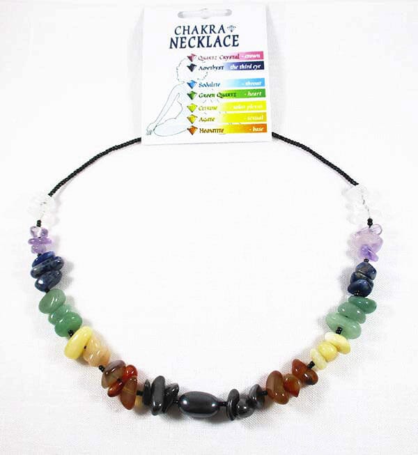 Chunky Chakra Necklace - Crystal Jewellery > Crystal Necklaces