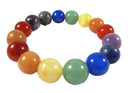 Chunky Chakra Crystal Power Bead Bracelet | Crystal Jewellery | Gemstone Bracelets