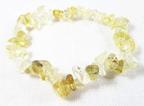 Citrine Chip Bracelet B Grade Crystal Jewellery > Gemstone Bracelets
