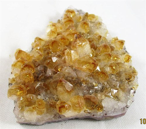 golden coloured citrine cluster