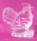Clear Quartz Cockeral | Crystal Carvings | Carved Crystal Animals