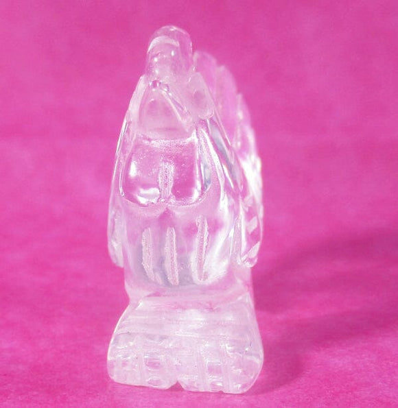 Clear Quartz Cockeral | Crystal Carvings | Carved Crystal Animals