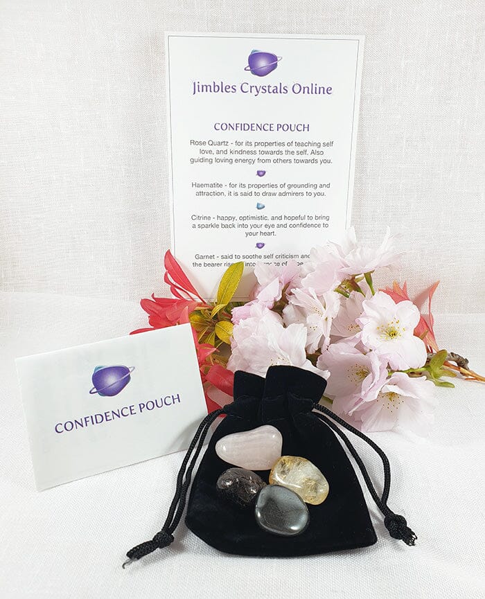 Confidence Healing Crystals Pouch - Cut & Polished Crystals > Polished Crystal Tumble Stones