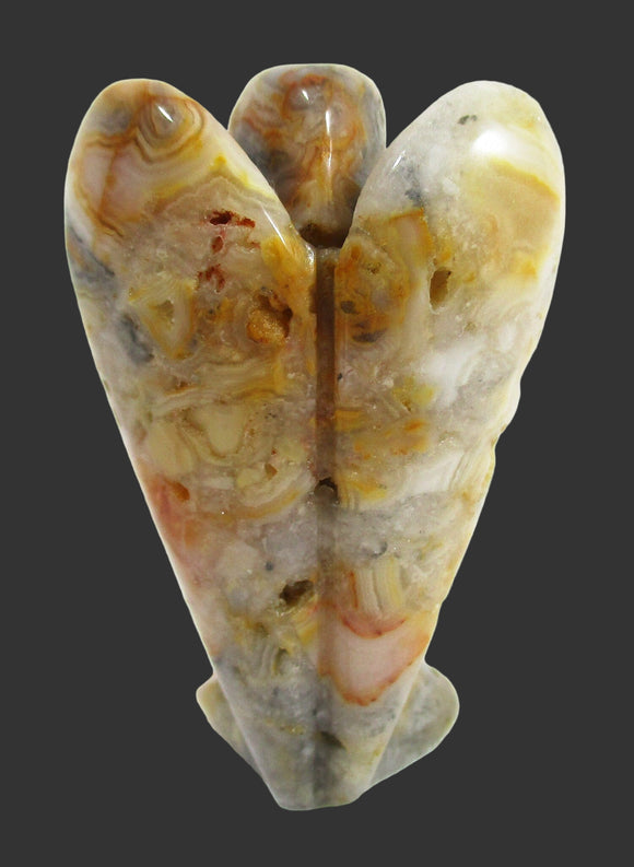 Crazy Lace Agate Angel (Large) | Crystal Carvings | Crystal Angels
