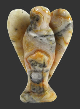 Crazy Lace Agate Angel (Large) | Crystal Carvings | Crystal Angels