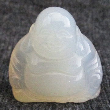 Cream Agate Stone Buddha (Small) | Crystal Carvings | Hand Carved Buddhas