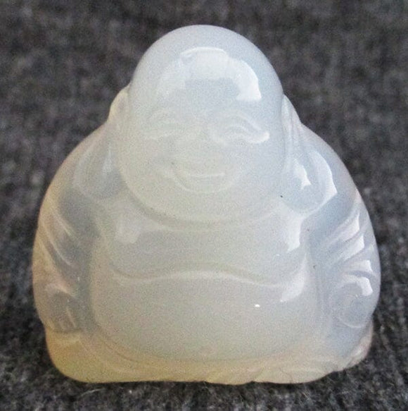 Cream Agate Stone Buddha (Small) | Crystal Carvings | Hand Carved Buddhas