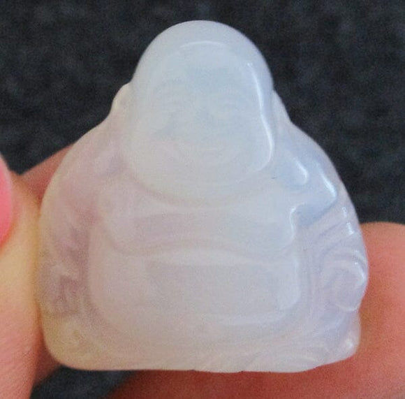 Cream Agate Stone Buddha (Small) | Crystal Carvings | Hand Carved Buddhas