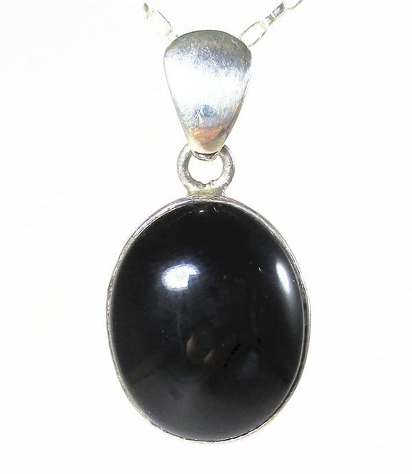 Dainty Black Onyx Pendant | Crystal Jewellery | Crystal Pendants