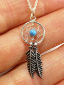 Dainty Dream Catcher Silver Pendant (Sm) | Crystal Jewellery | Crystal Pendants