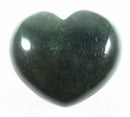 Dark Green Chalcedony Heart | Crystal Carvings | Polished Crystal Hearts