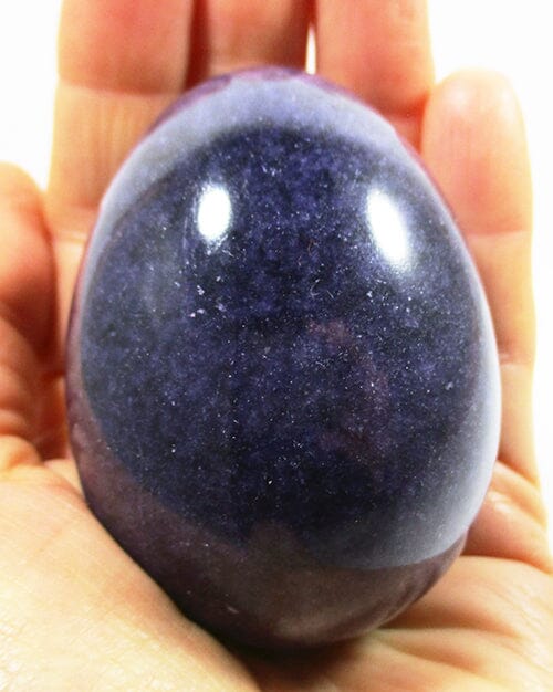 Deep Purple Himalayan Marble Egg (Large) - Crystal Carvings > Polished Crystal Eggs