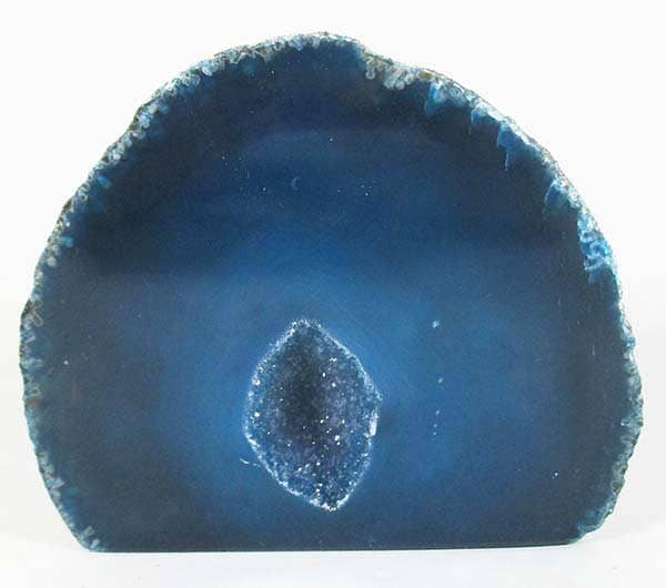 Deep Turquoise Standing Agate Geode - 1