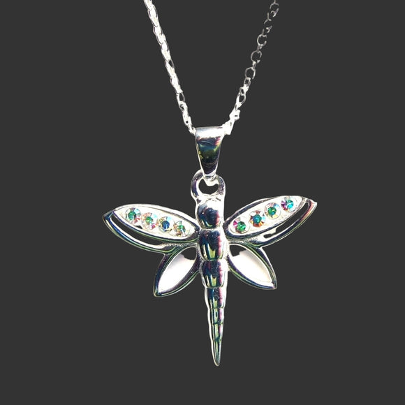 Dragonfly Pendant (Smallish) | Crystal Jewellery | Crystal Pendants