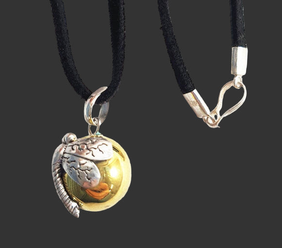 Dragonfly Spirit Calling Bell Necklace | Crystal Jewellery | Crystal Pendants