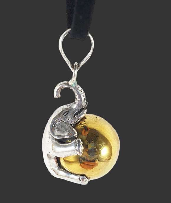 Elephant Spirit Calling Bell Necklace | Crystal Jewellery | Crystal Pendants