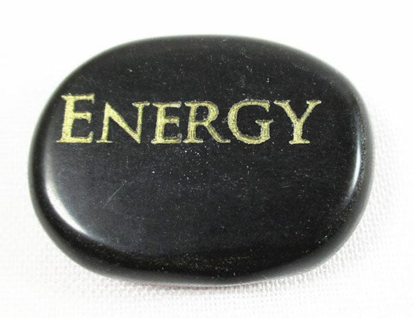 Energy Black Obsidian Thumb Stone | Cut & Polished Crystals | Polished Crystal Thumb Stones