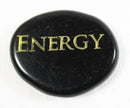 Energy Black Obsidian Thumb Stone | Cut & Polished Crystals | Polished Crystal Thumb Stones