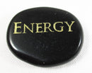 Energy Black Obsidian Thumb Stone | Cut & Polished Crystals | Polished Crystal Thumb Stones