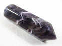 Faceted Chevron Amethyst Wand - 1