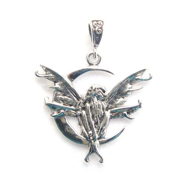 Fairy Moon Silver Pendant - Crystal Jewellery > Crystal Pendants