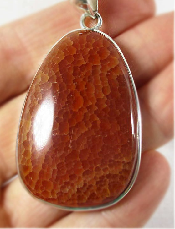 Fire Agate Pendant | Crystal Jewellery | Crystal Pendants