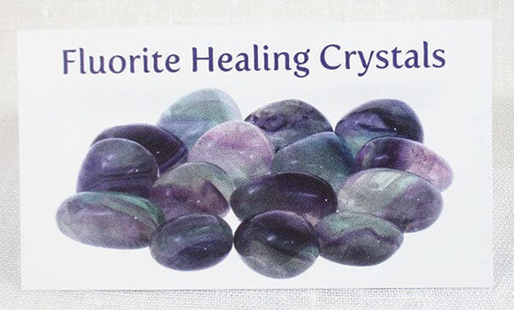 Fluorite Healing Crystals Properties Card Only | Books & Greeting Cards