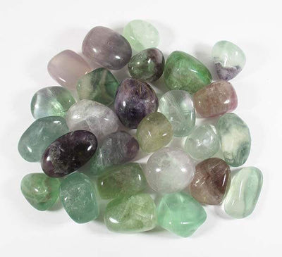 Fluorite Healing Crystal Tumble Stones (x3) | Cut & Polished Crystals | Polished Crystal Tumble Stones